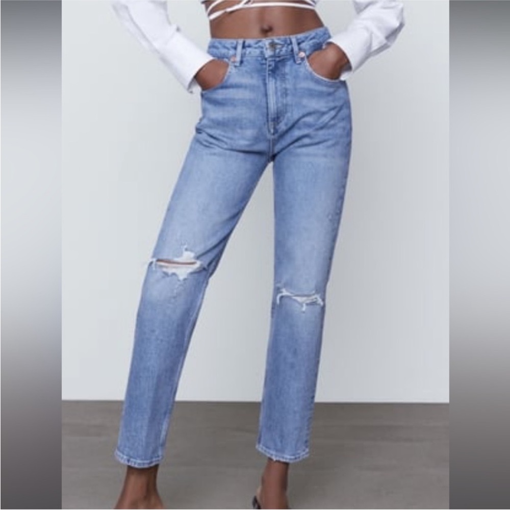 Zara Light Blue Capri Denim size 2